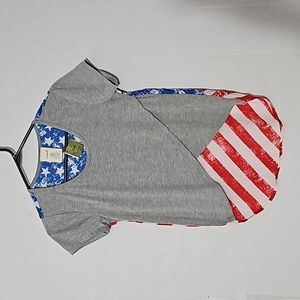Ladies patriotic top Small